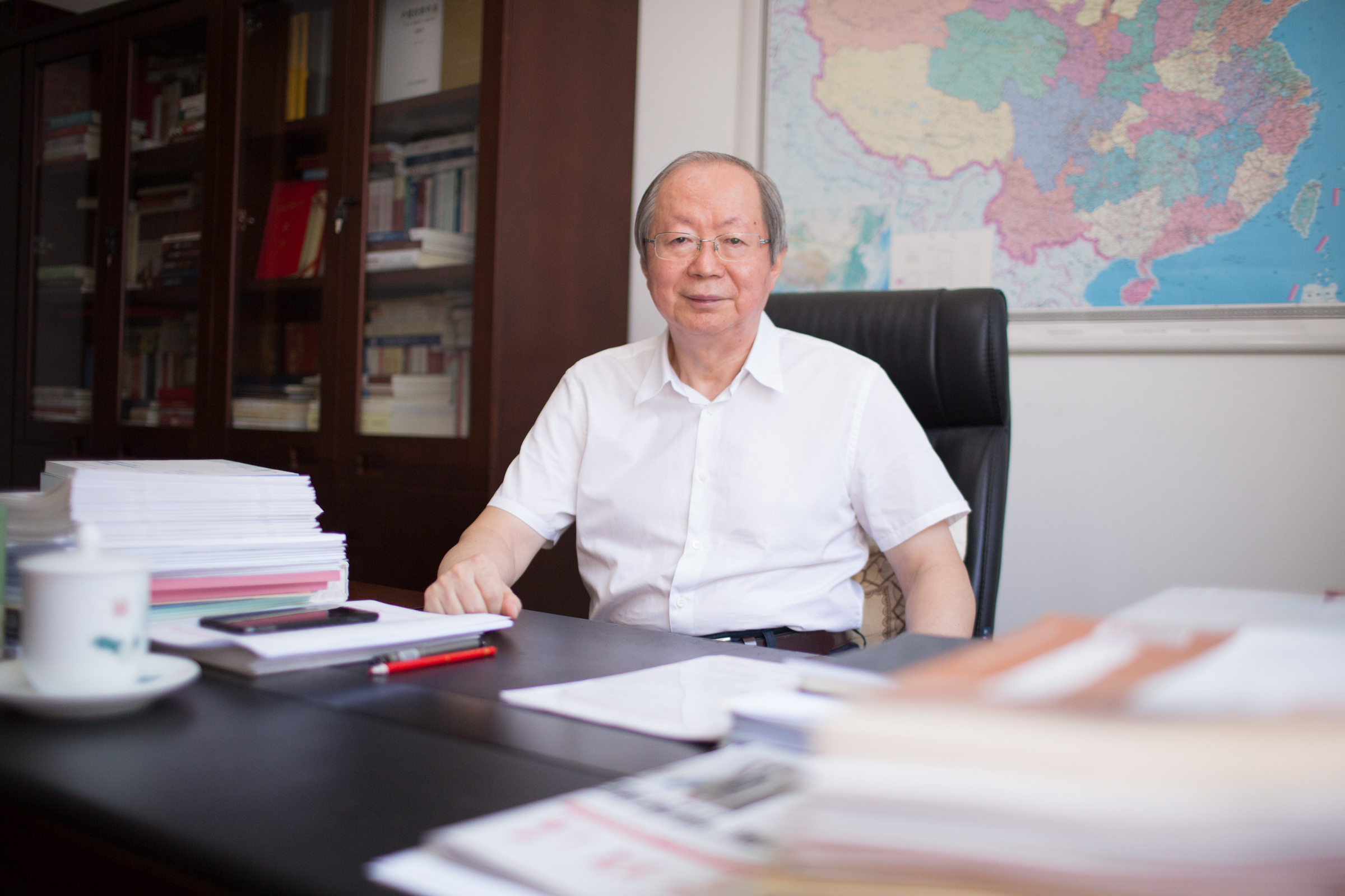 中國經(jīng)濟體制改革研究會會長、十二屆全國人大財經(jīng)委副主任委員、國家發(fā)展改革委原副主任彭森   澎湃新聞記者 權(quán)義 圖